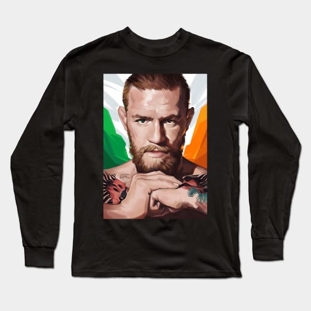 Conor McGregor Long Sleeve T-Shirt by nabakumov